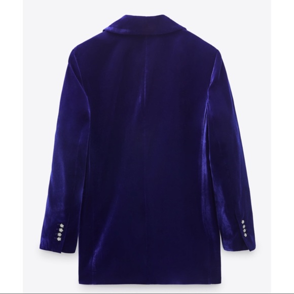 ZARA ~Oversized Velvet Blazer & Mini Skirt (NWT) - Picture 4 of 10